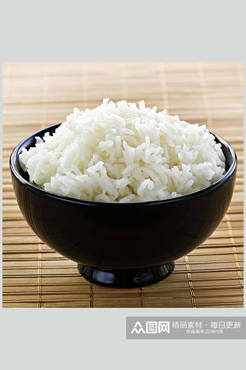 香甜蒸米饭食品图片素材