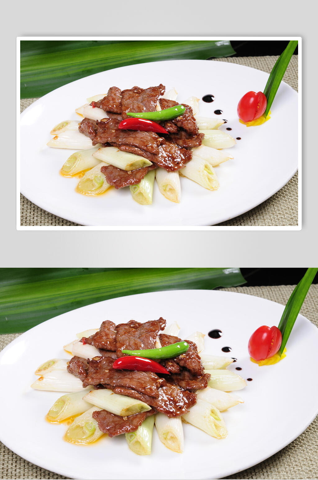 沙嗲葱爆牛肉食物摄影图片素材
