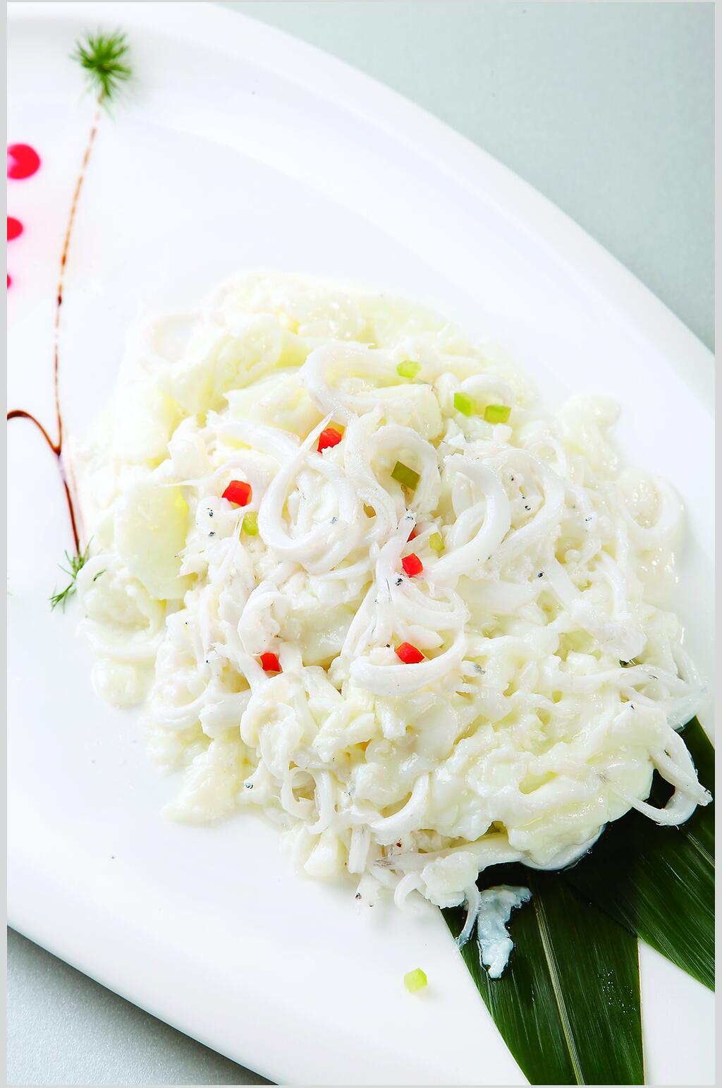 滑炒太湖银鱼食物摄影图片素材