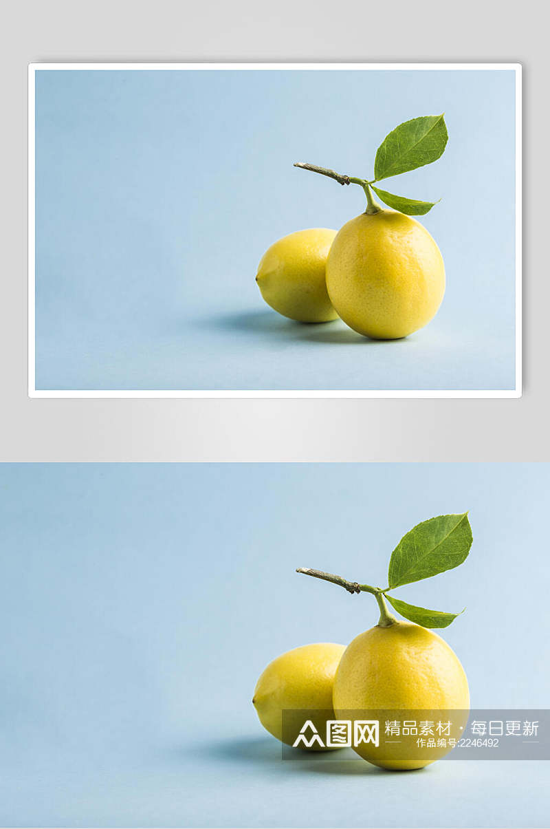 清新黄柠檬水果食品高清图片素材