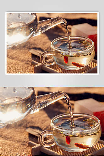 玻璃透明茶具泡茶食品图片