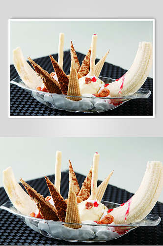 香蕉船冰淇淋餐饮图片