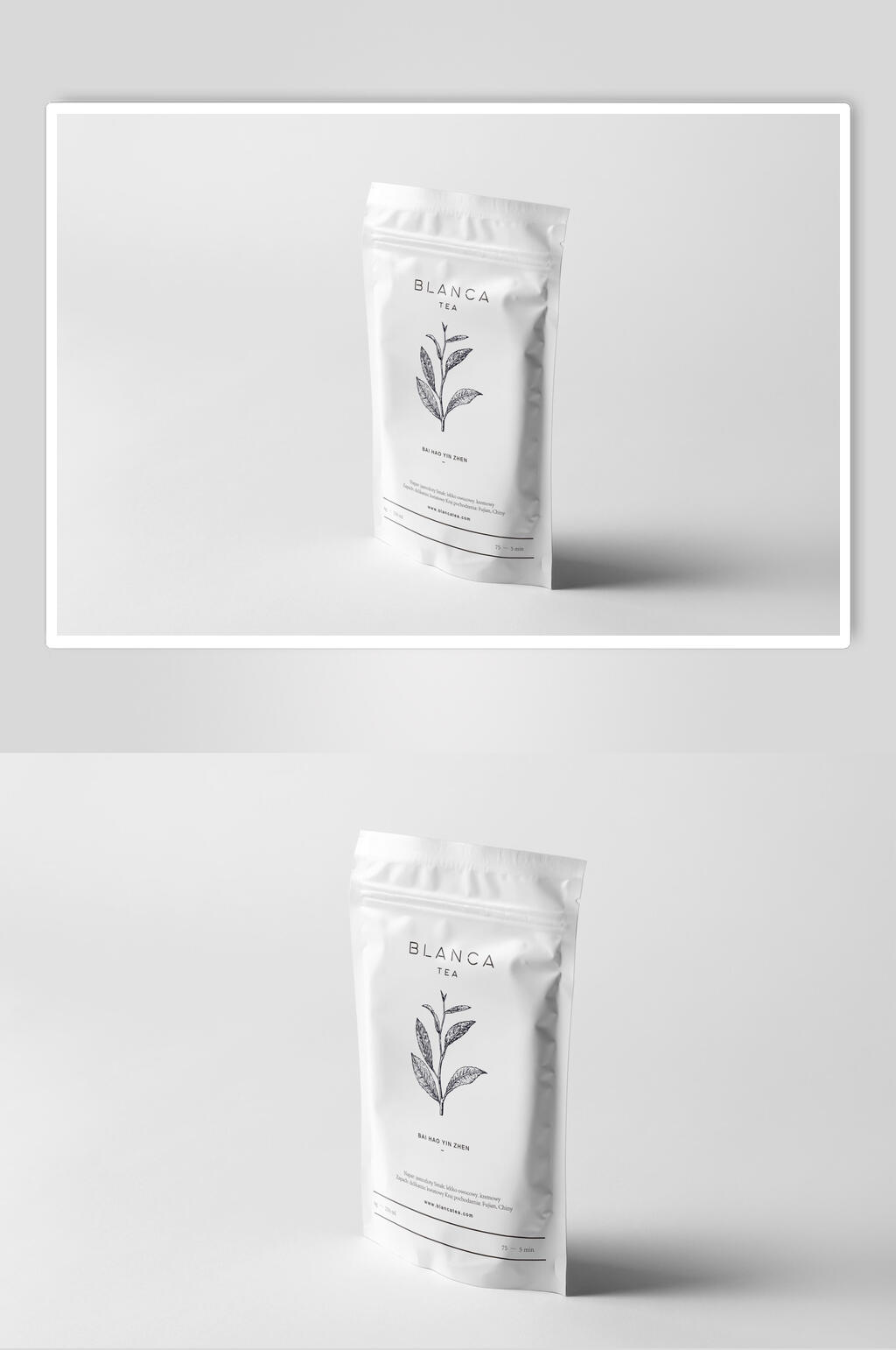 高端袋装茶叶样机素材