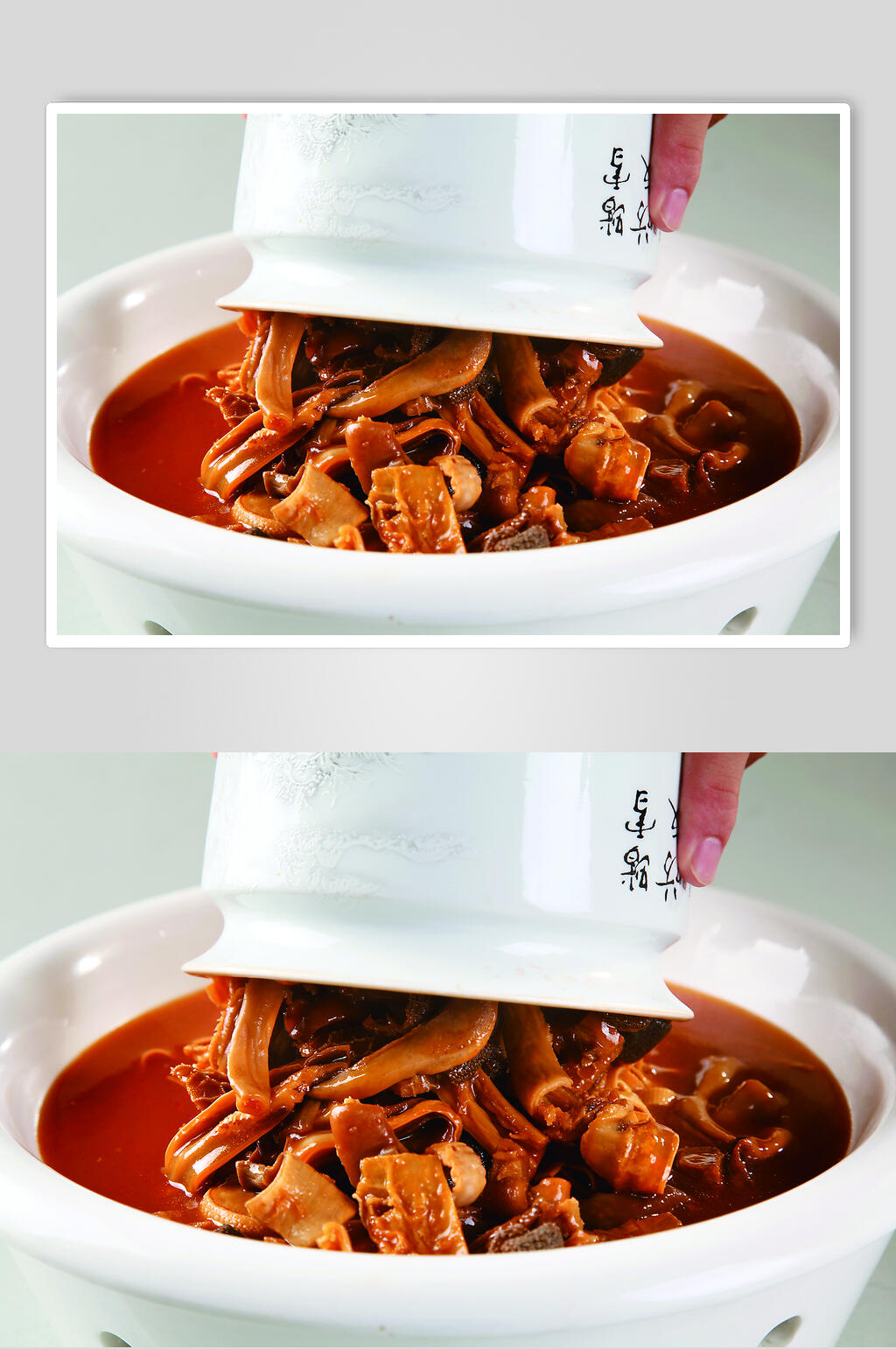 焖罐羊杂食物摄影图片素材