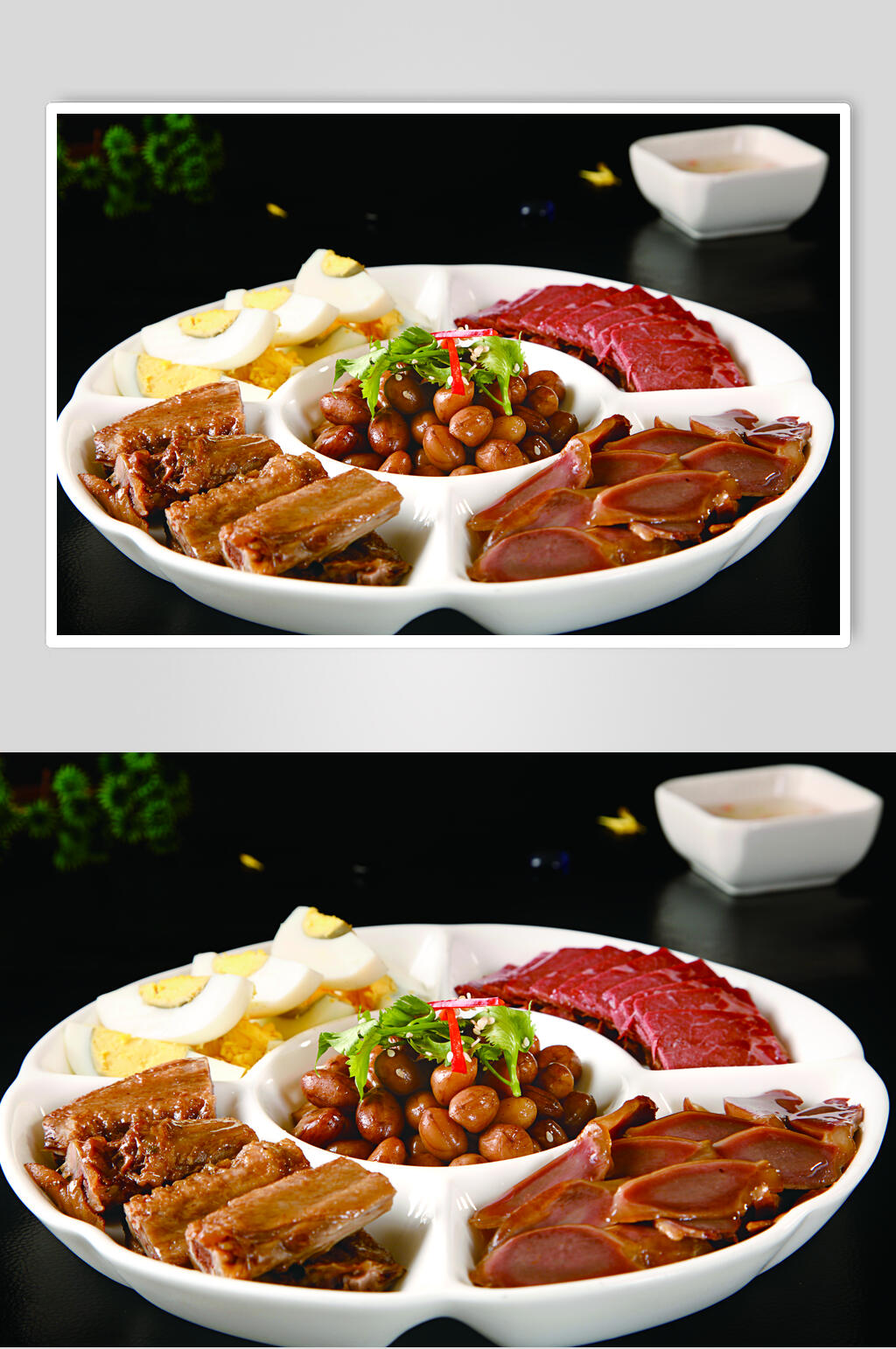 潮卤拼盘食物摄影图片素材