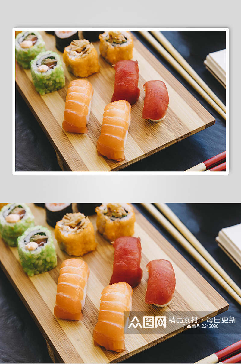 时尚海鲜寿司高清图片素材