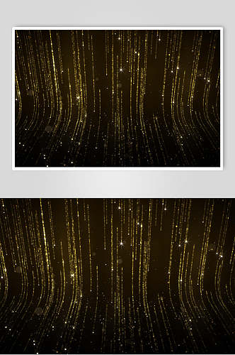 黑金线条金色粒子素材图片