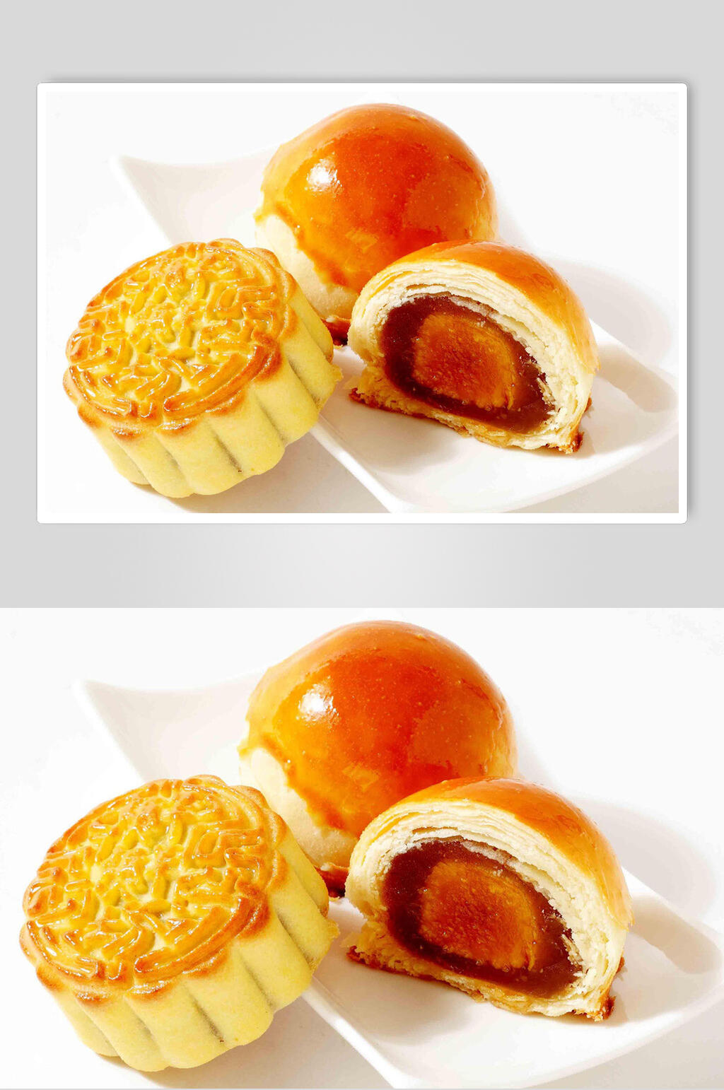 中华美食蛋黄酥月饼食品摄影图片素材