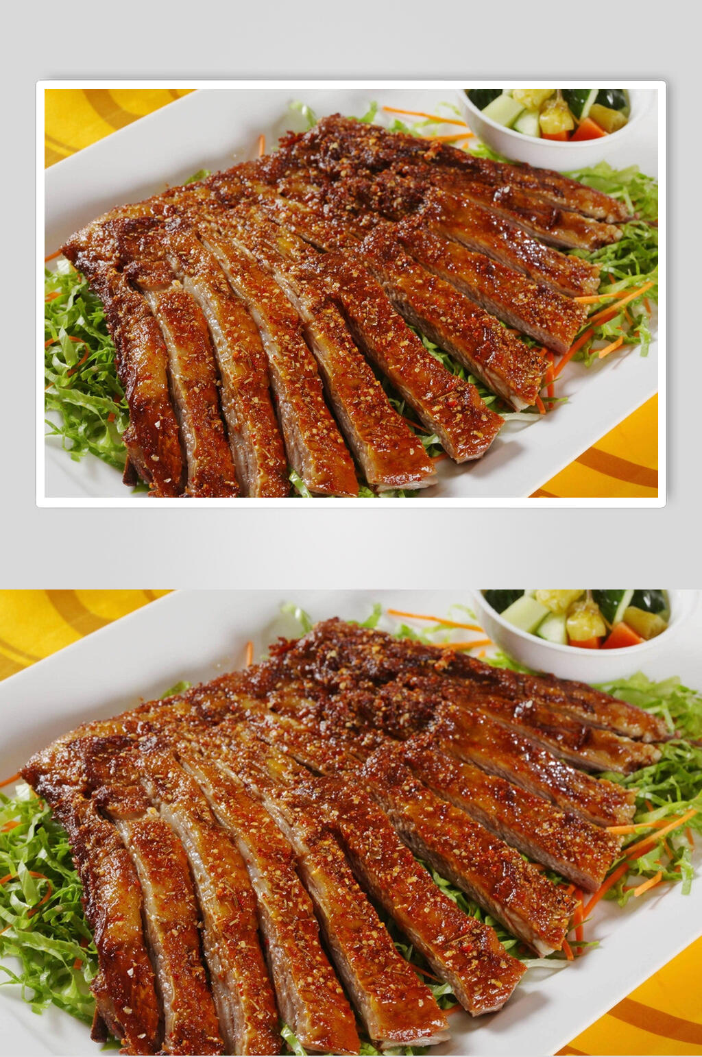 风味吮指小羊排食物高清图片素材