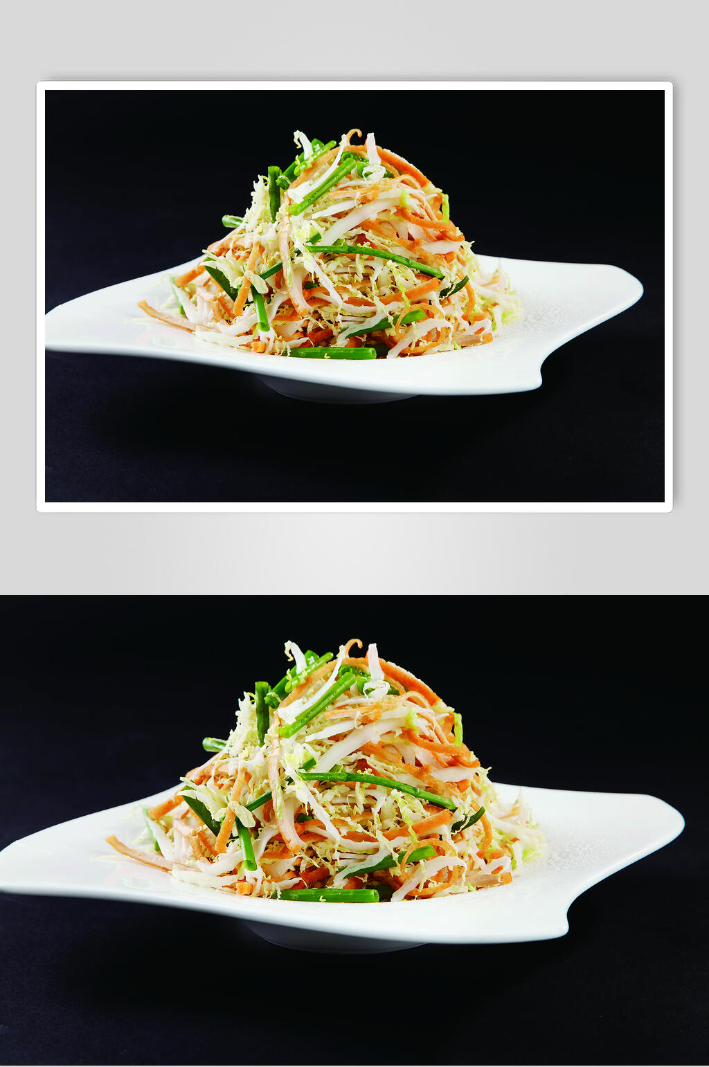 油豆拌菜心食物图片素材