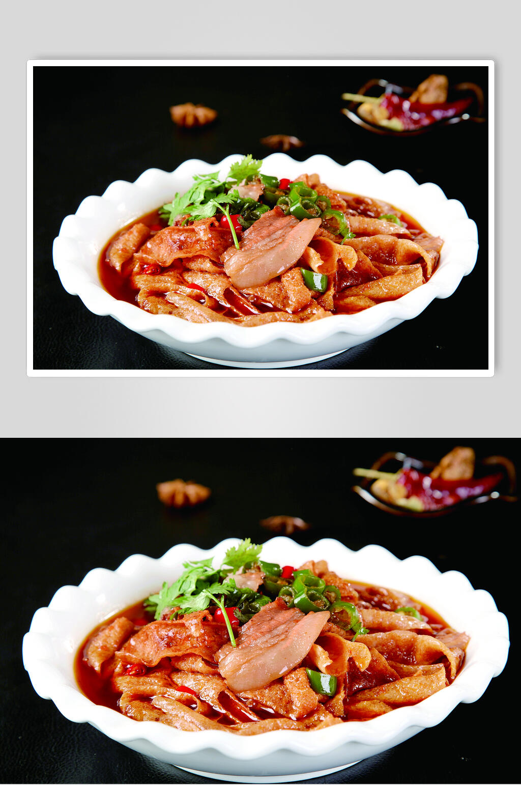 井冈山豆腐皮美食摄影图片素材