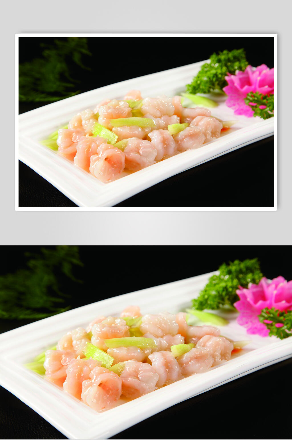 翡翠大虾球食物摄影图片素材