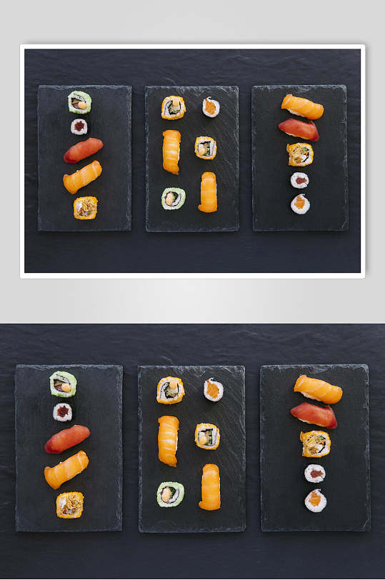 肉丝日式料理寿司食物图片