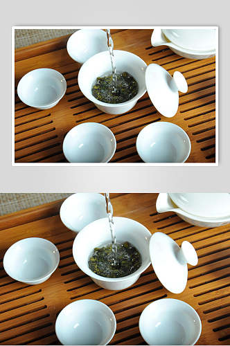 简约茶具泡茶食品图片