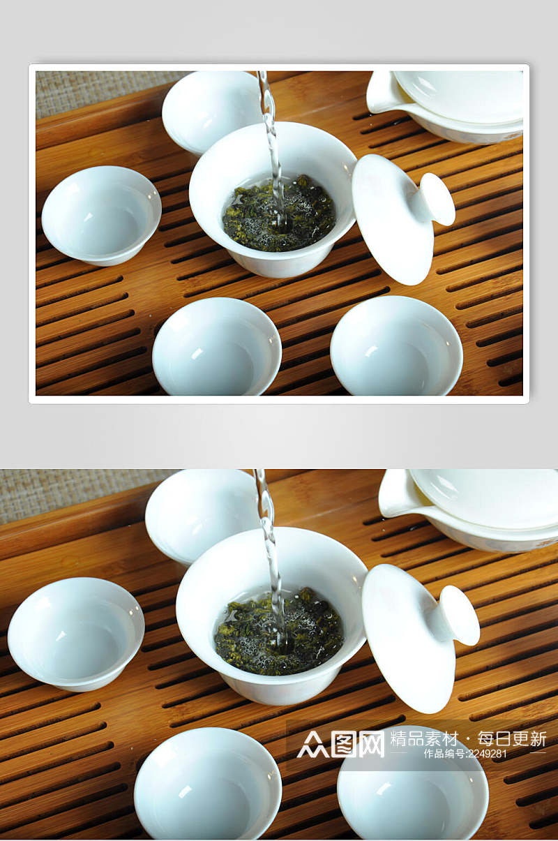简约茶具泡茶食品图片素材