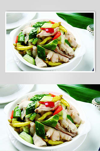 泡椒鸡爪泡菜食品高清图片
