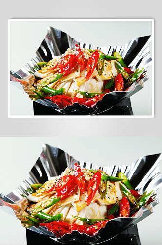 纸锅千页豆腐食物摄影图片