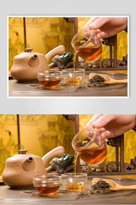 传统文化茶具泡茶食品图片