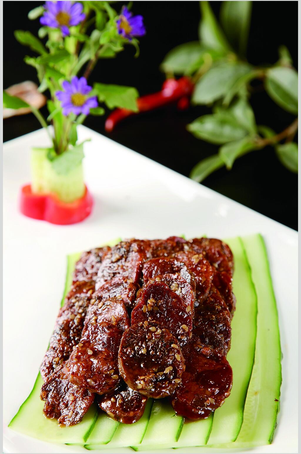 西部烤驴肉食物高清图片素材