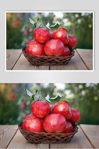新鲜苹果水果摄影图片