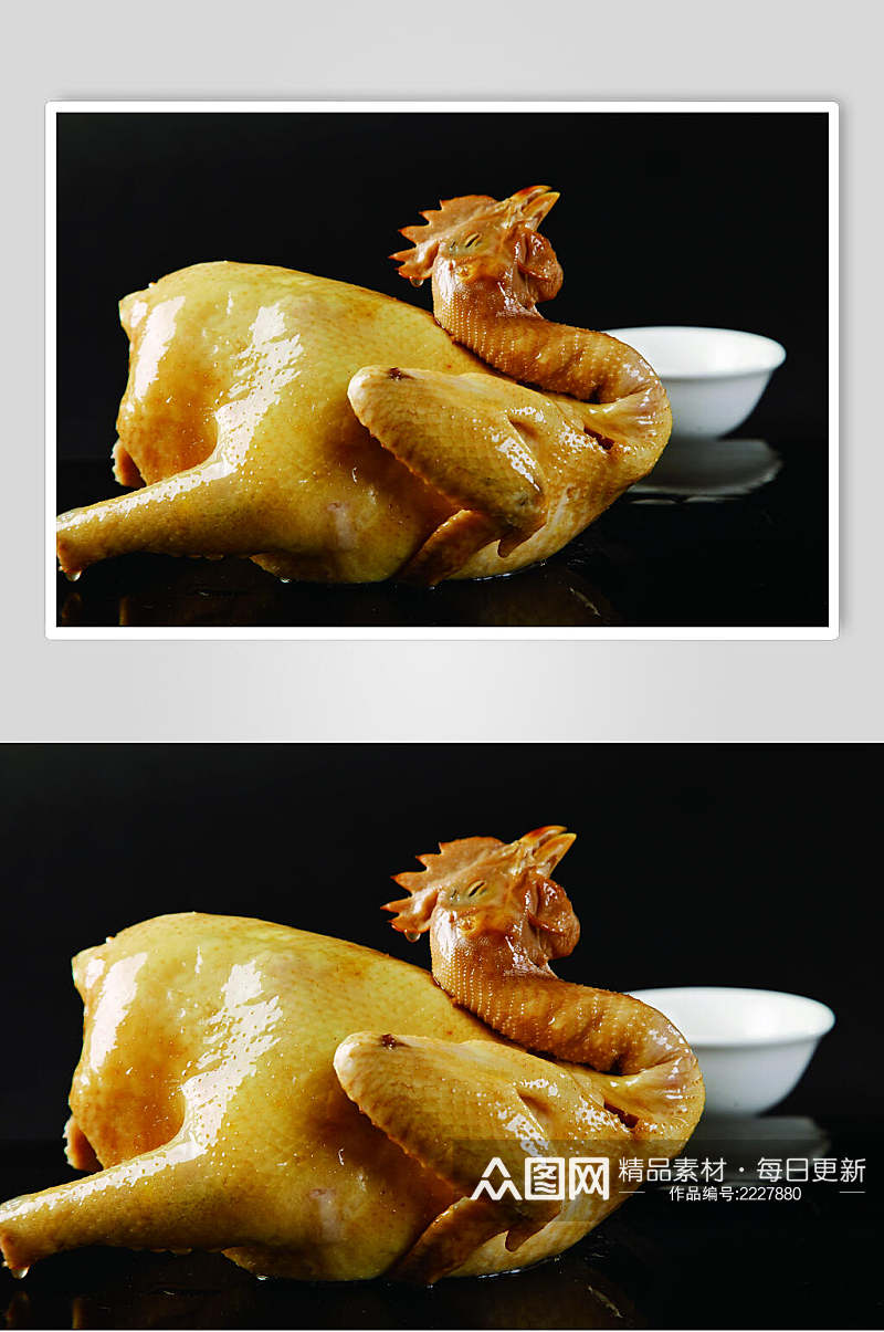 清远白切鸡食物摄影图片素材