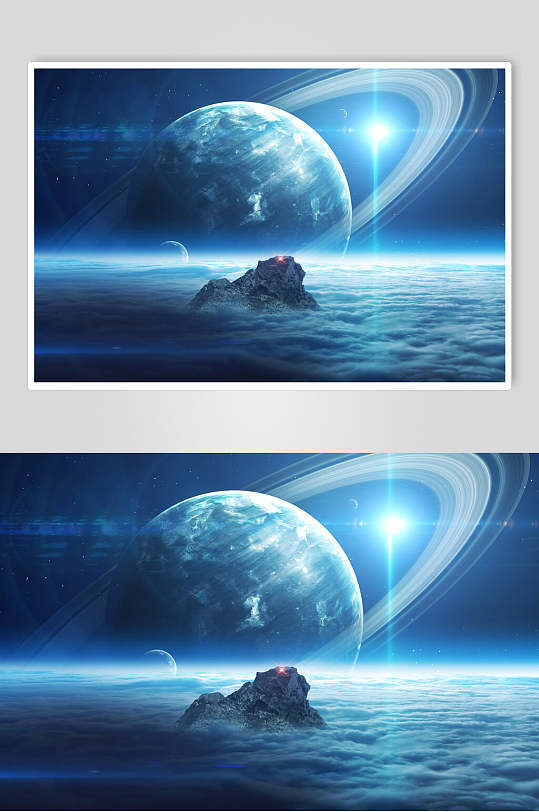 科技风星球星空高清图片