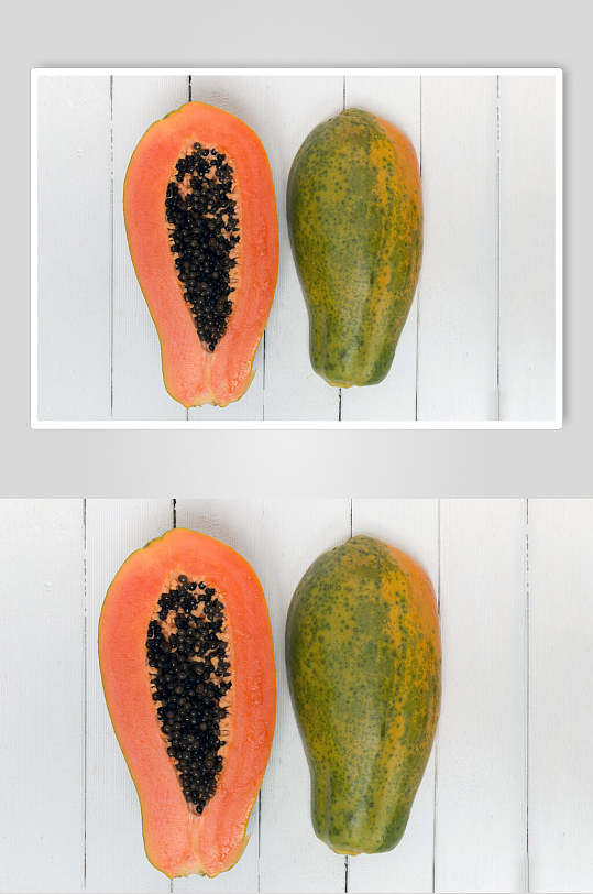 新鲜木瓜水果图片
