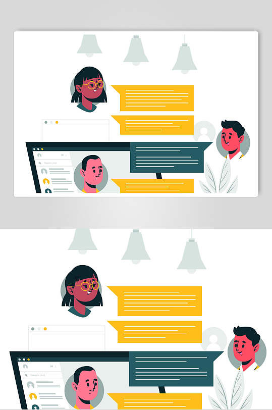 ppt人物对话图片-ppt人物对话素材下载-众图网