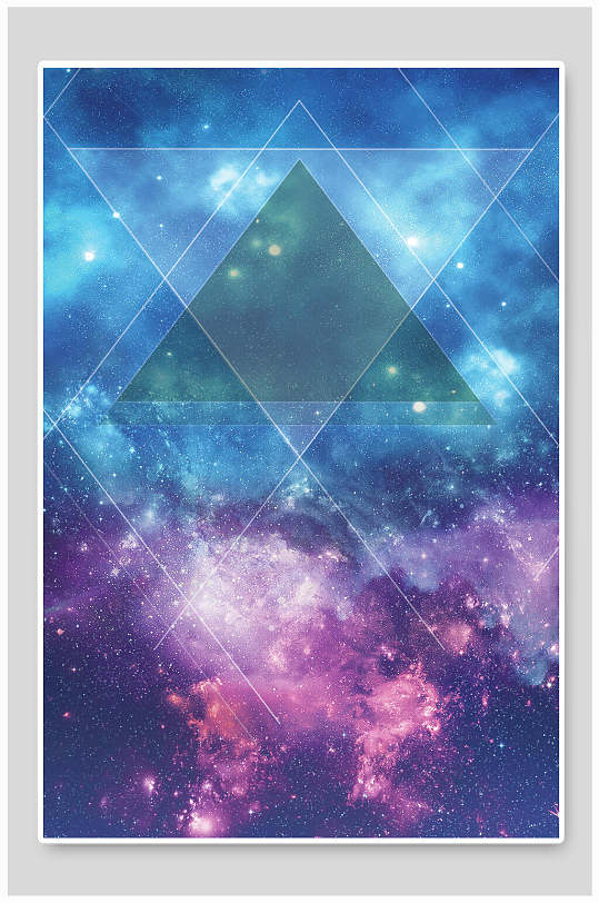 渐变红蓝色简约风创意炫光科技背景