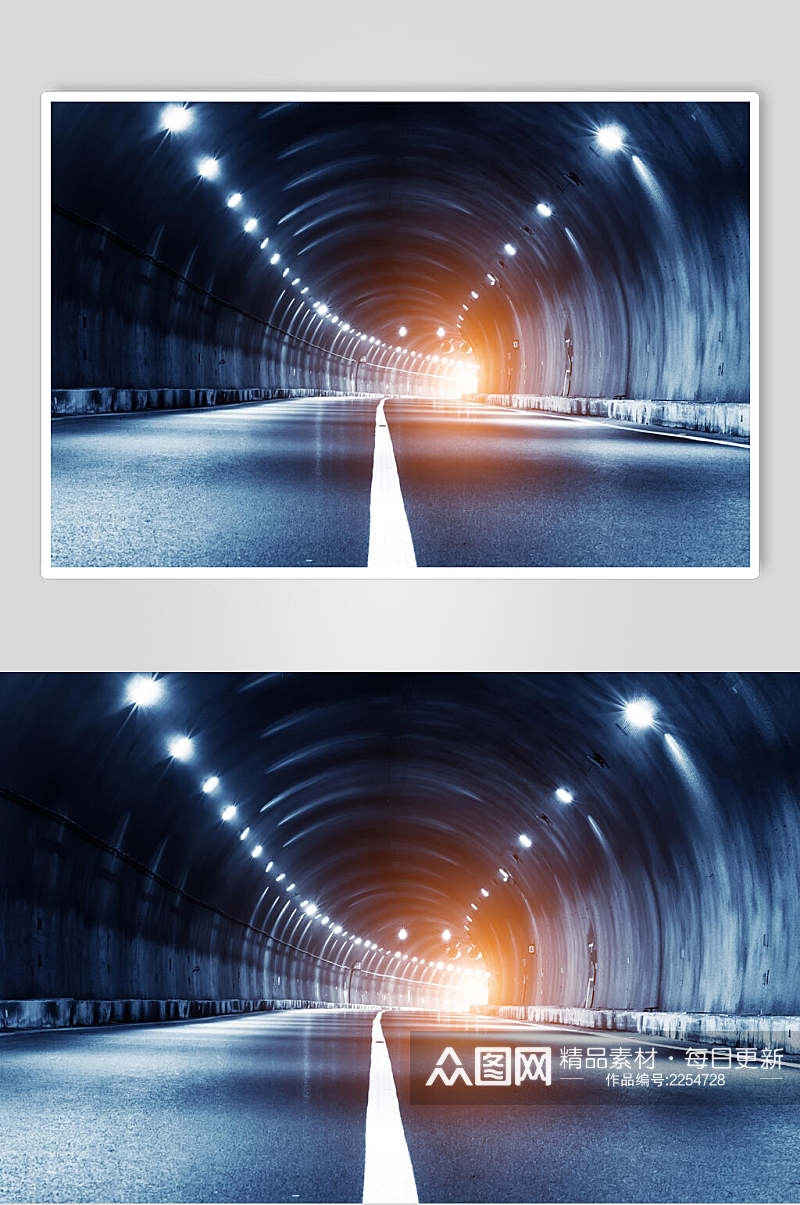 创意隧道公路马路高清图片素材