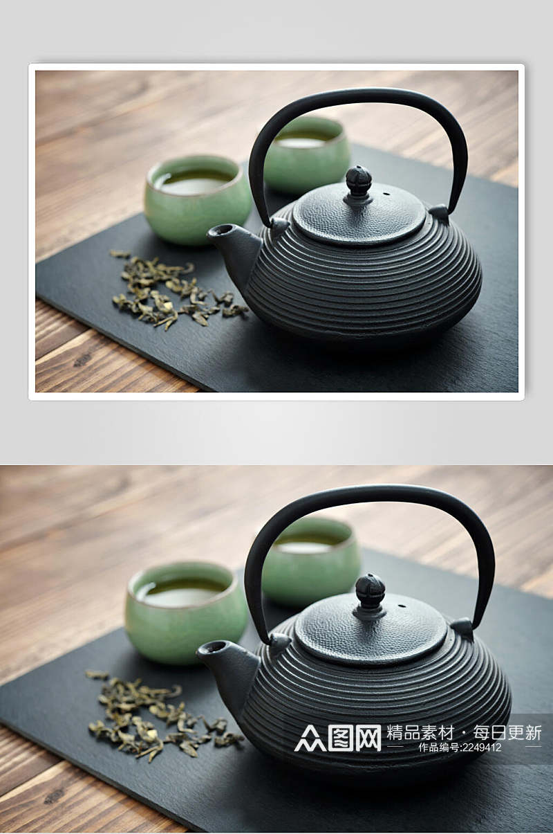 典雅简洁高档茶具高清图片素材