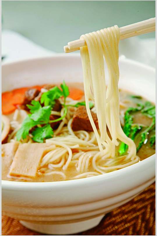 骨汤拉面食物高清图片