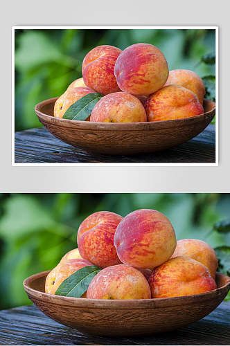 桃子水果食品摄影图片