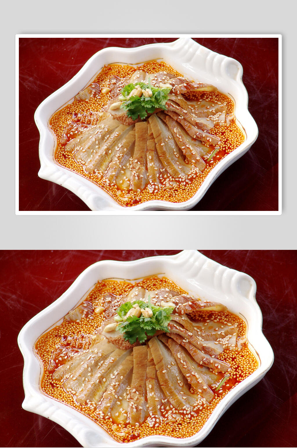 蒜泥牛肚食物摄影图片素材
