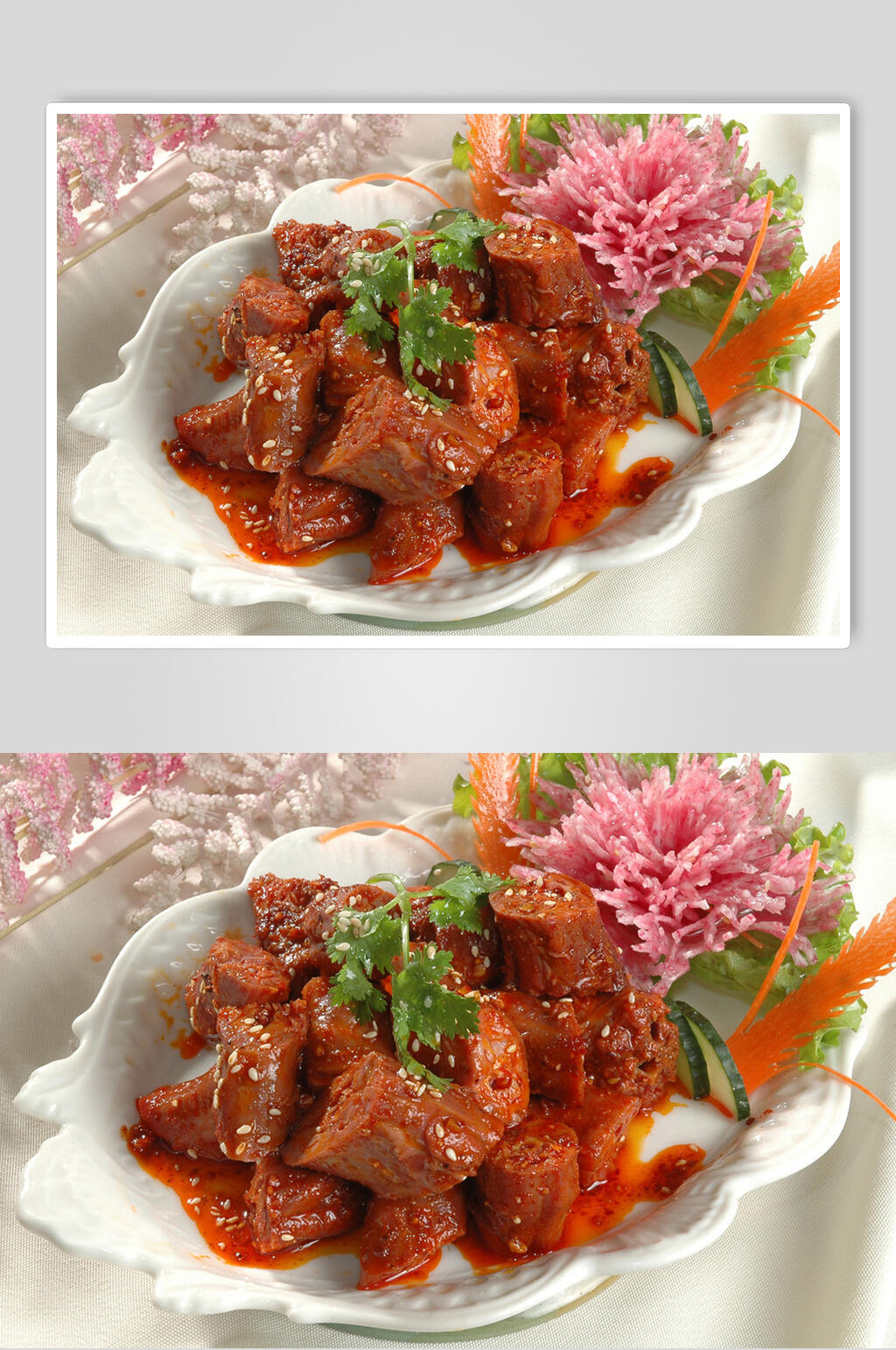鸭脖鸭舌鸭头食物摄影图片素材