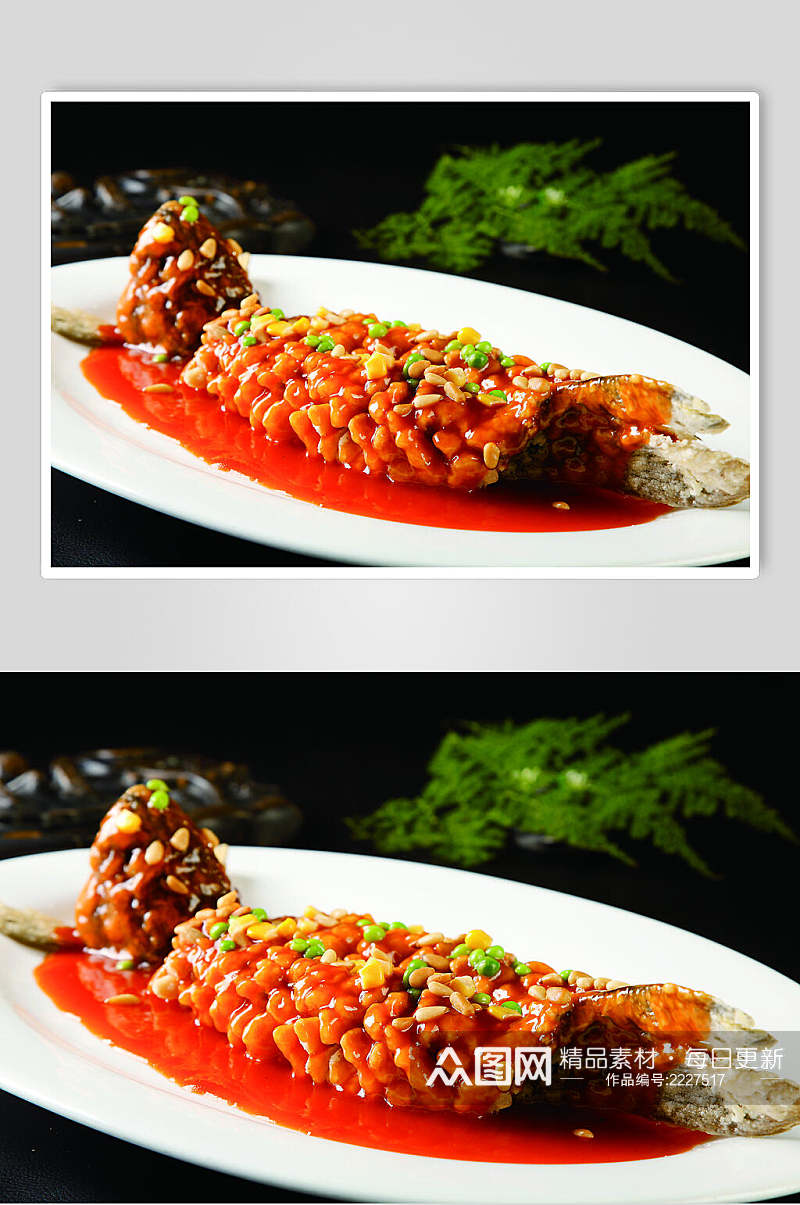 松鼠黄花鱼食物图片素材
