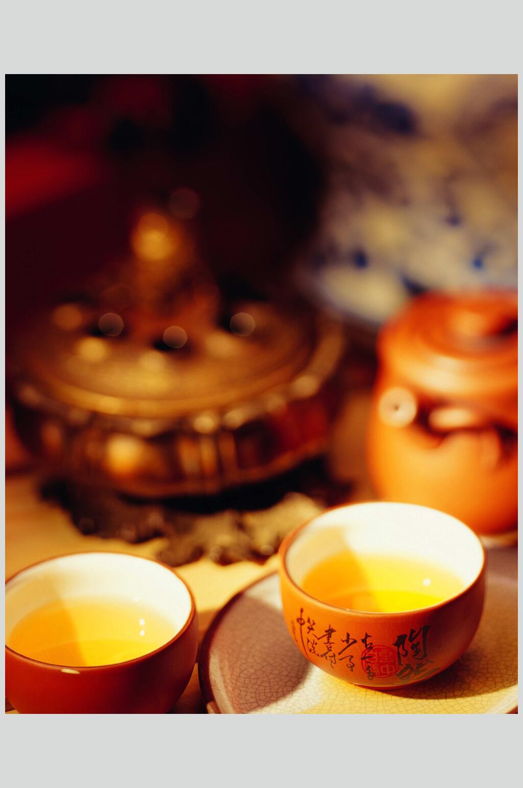 中式高档茶具摄影图片素材