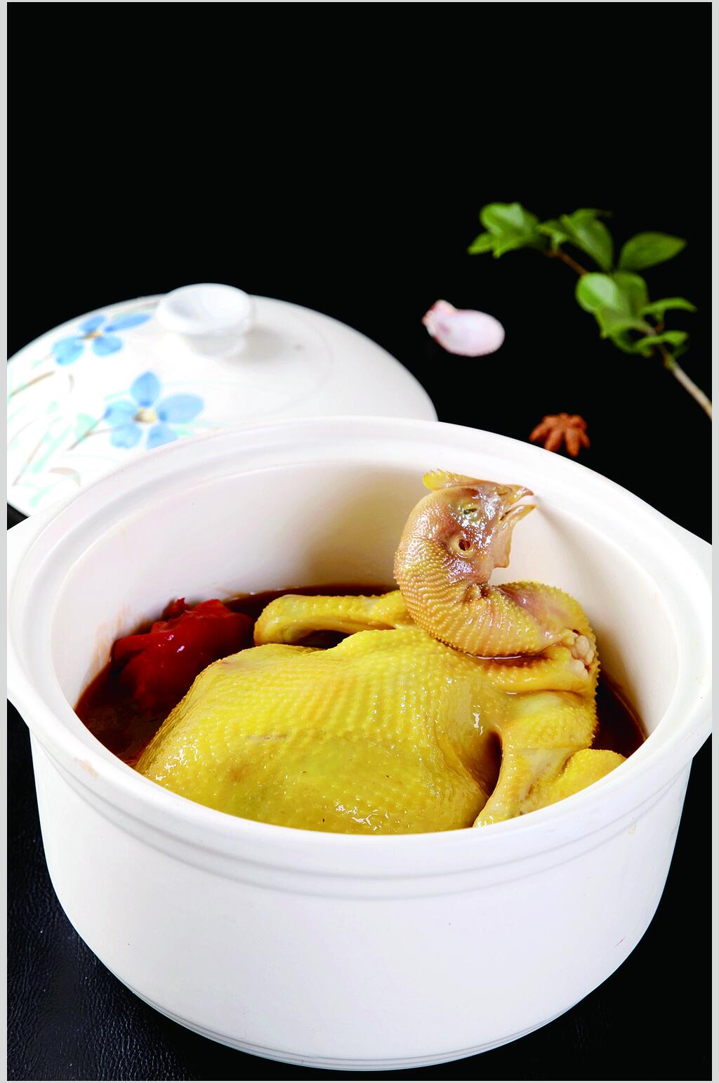 潭府秘制鸡食物摄影图片素材