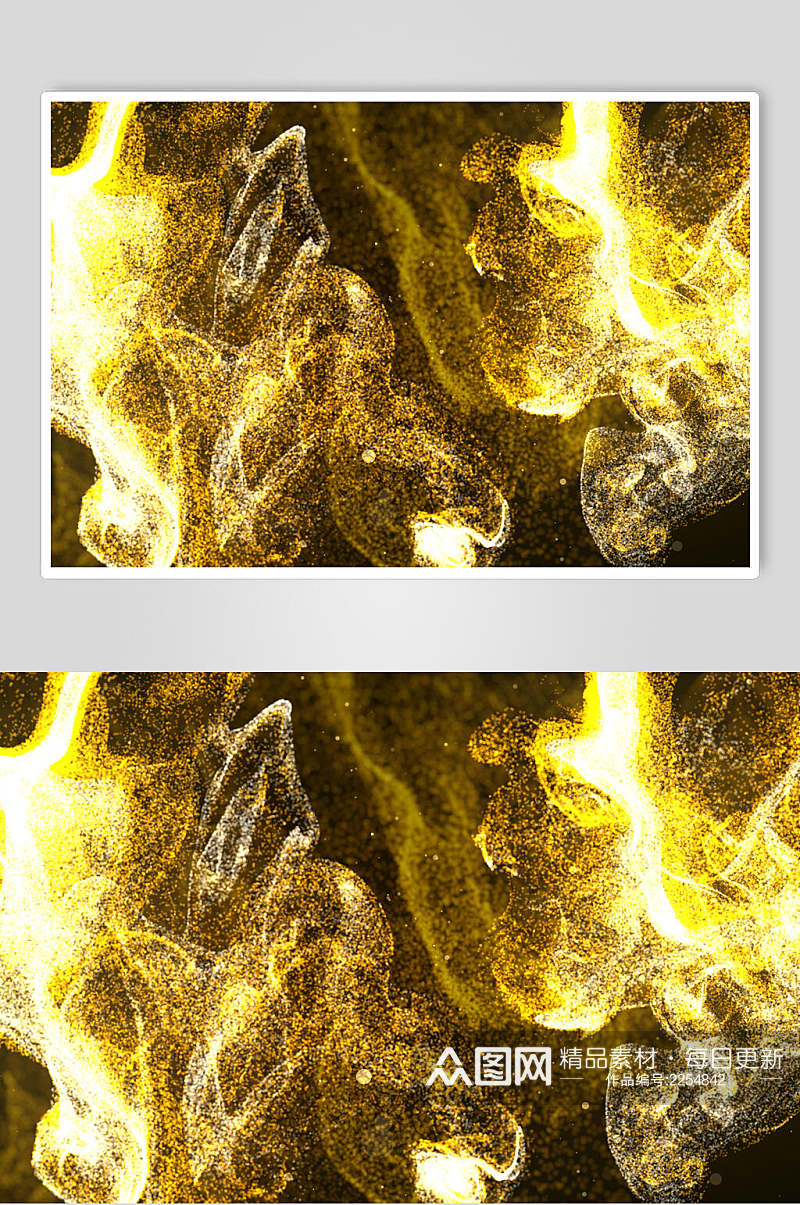 金色粒子素材高清图片素材