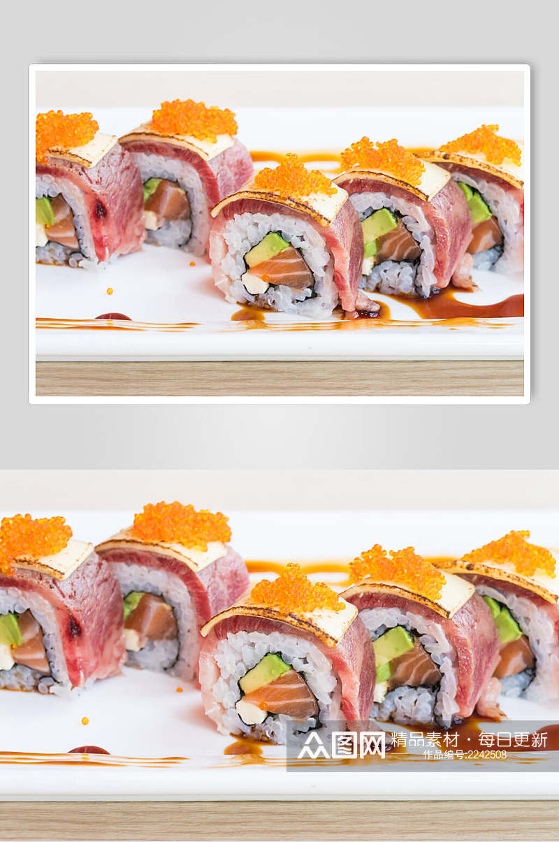 招牌特色鱼籽寿司餐饮食品图片素材