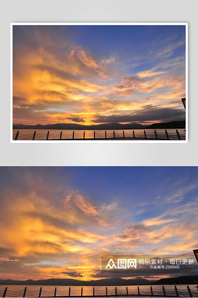 桥黄云天空摄影图素材