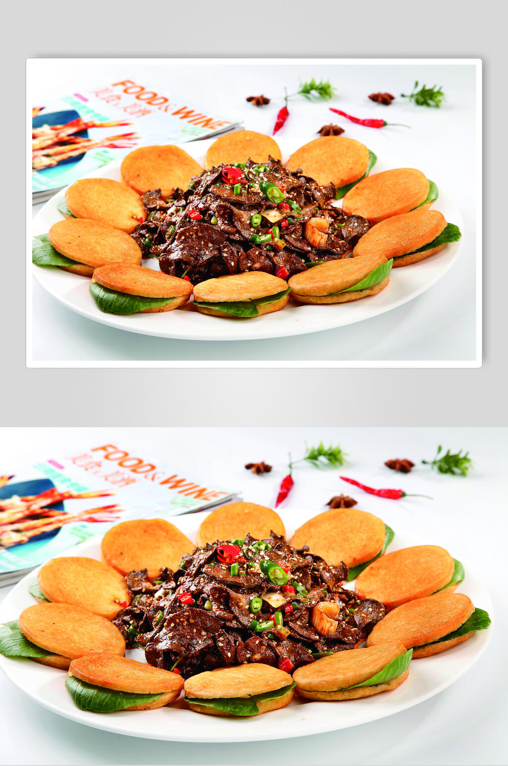 巧吃驴内腰食品图片素材