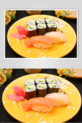 精致寿司食物图片