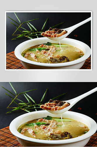 酸菜烩酥肉餐饮图片