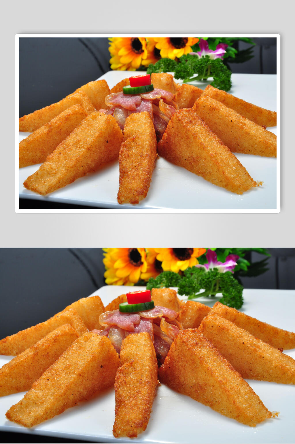 招牌金黄美味糯米糍粑食物图片素材