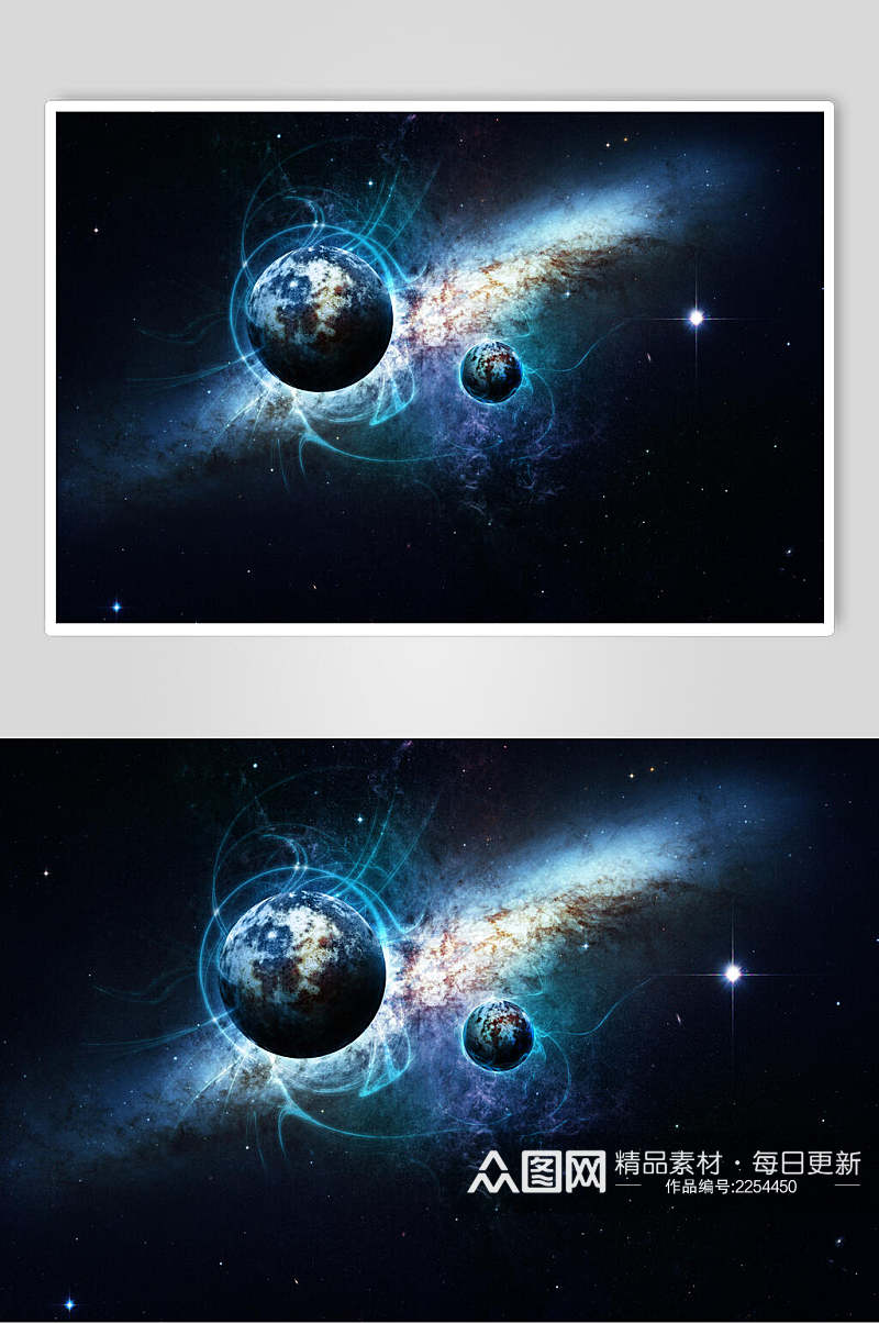 科幻星际星空星球海报背景素材