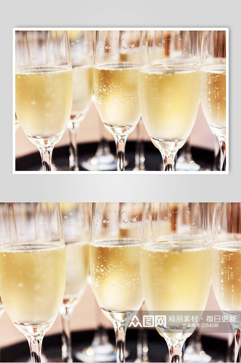时尚美味香槟高脚杯高清图片素材