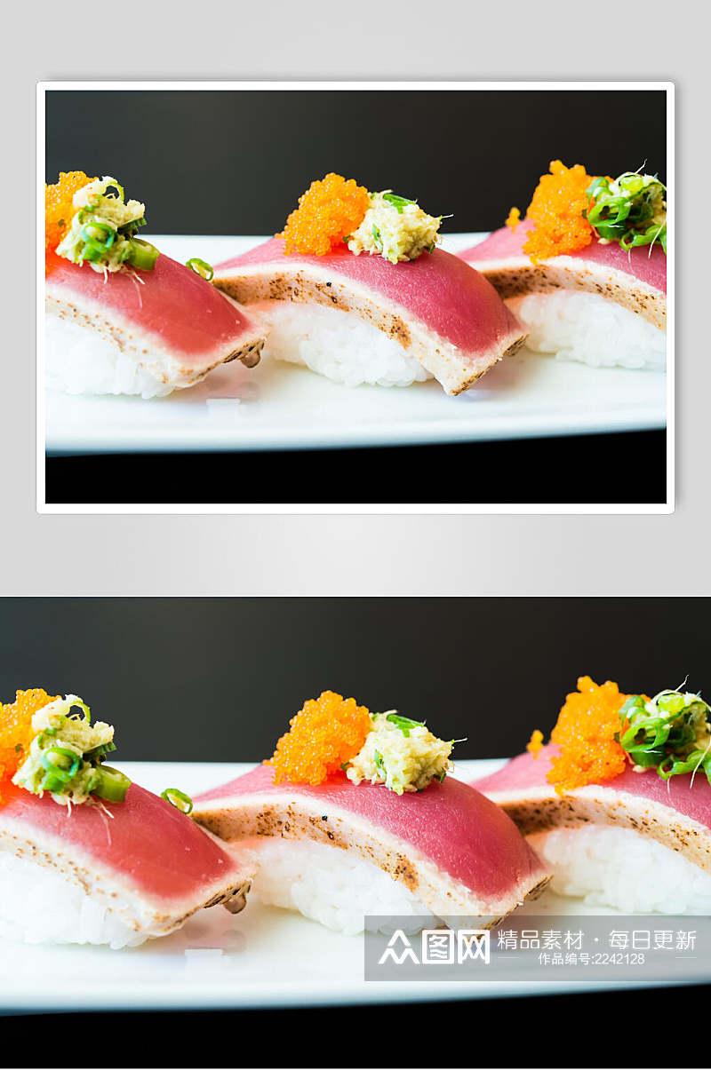 鱼籽寿司摄影图片素材
