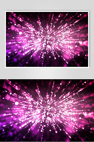 金紫色粒子物理素材图片