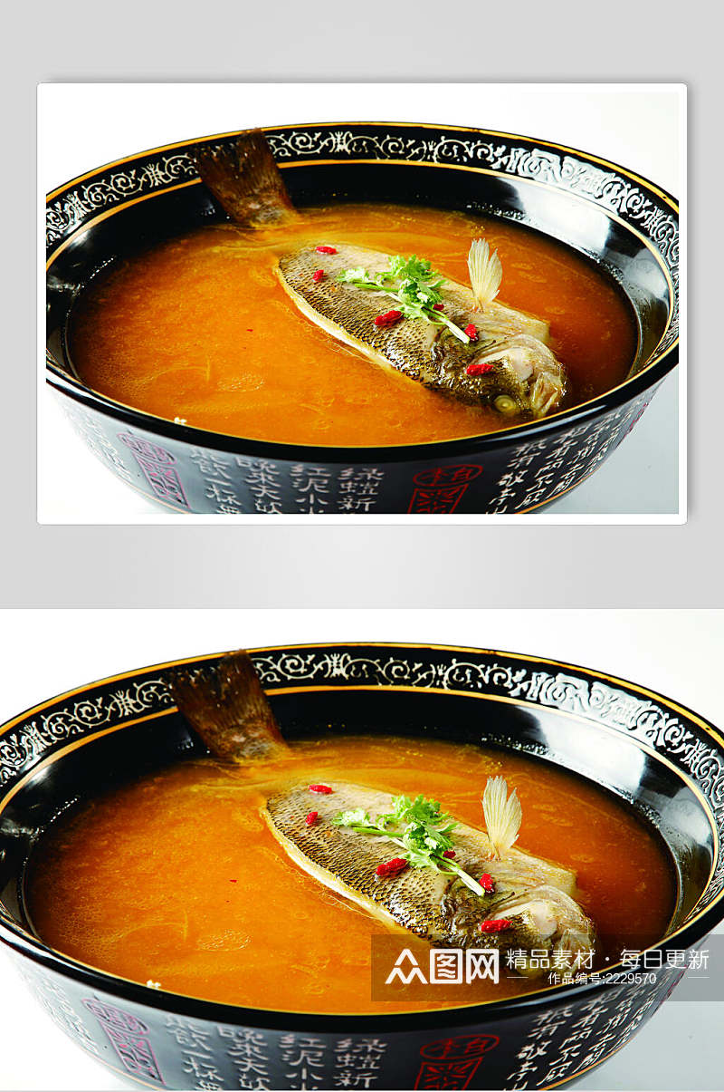 贵式酸汤洄鱼食物摄影图片素材